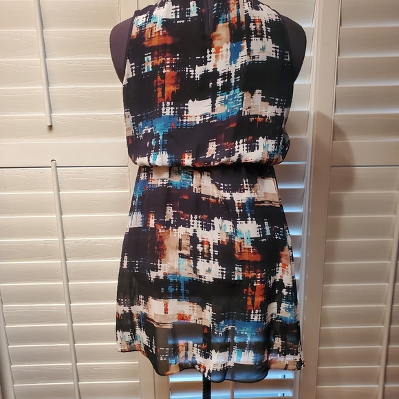 Vince Camuto print dress size 10P - Picture 2 of 4